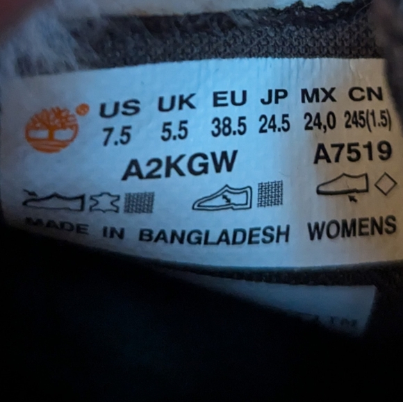 Timberland Boots Brown Leather Women's 7.5 like new - Picture 3 of 9